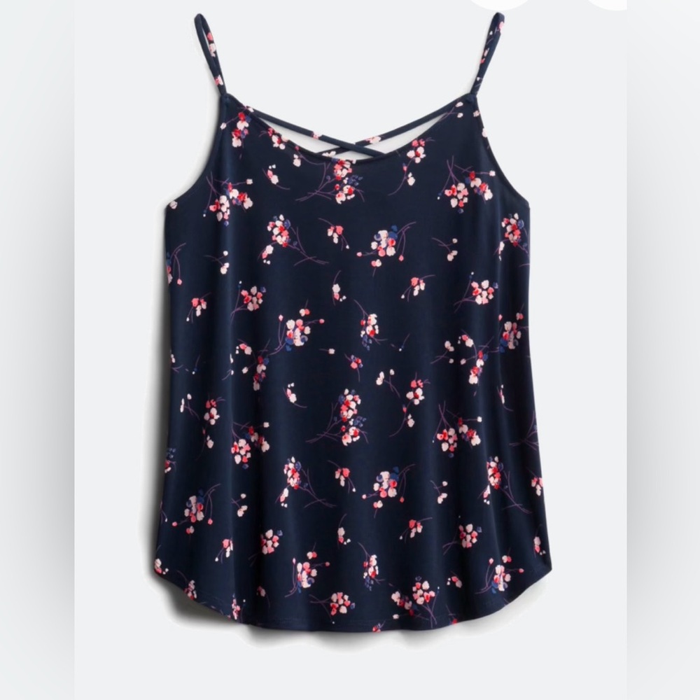 Lattice Back Knit Tank Top